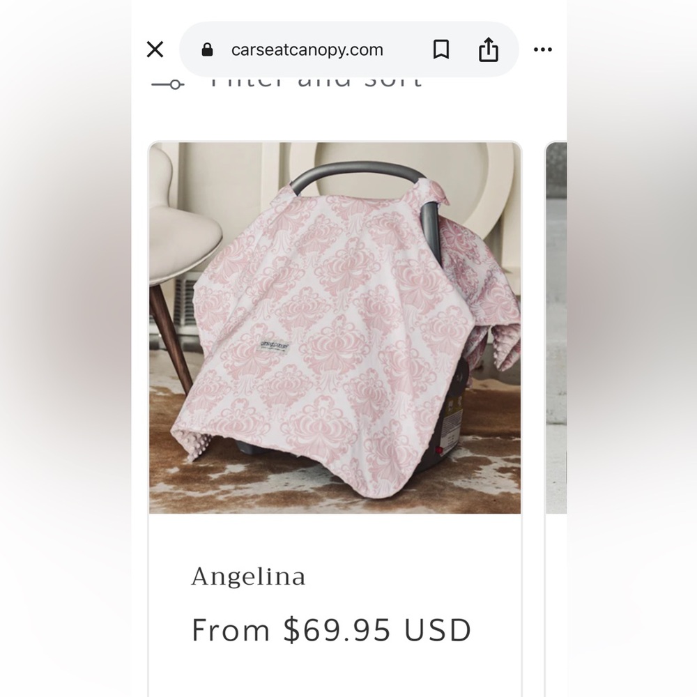 The Original Carseat Canopy by Canopy Couture